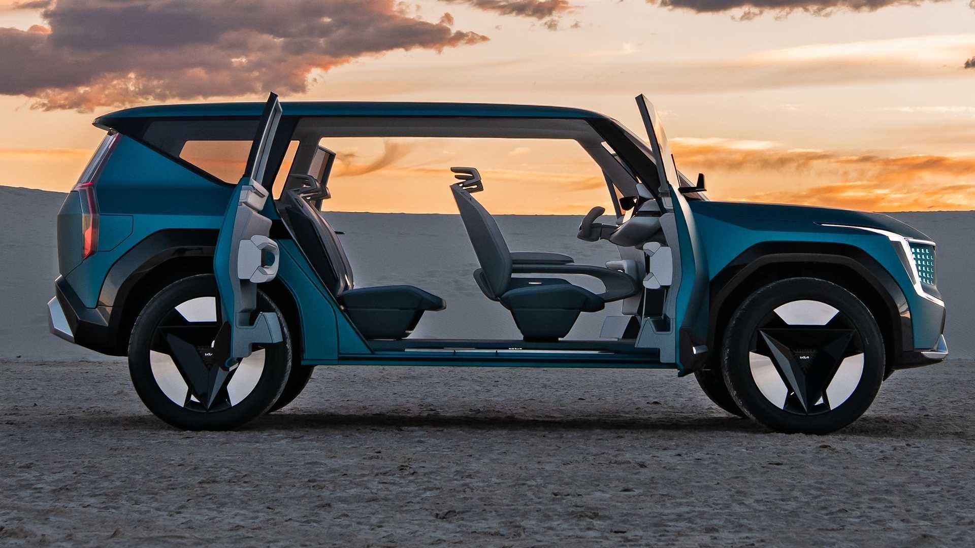 2023 Kia EV9, zeven persoons elektrische SUV: